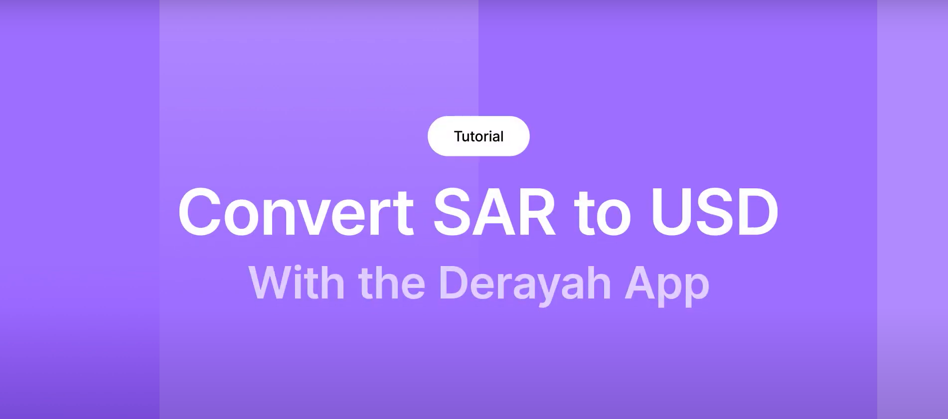 How to convert Saudi Riyals to US Dollars in the Derayah app