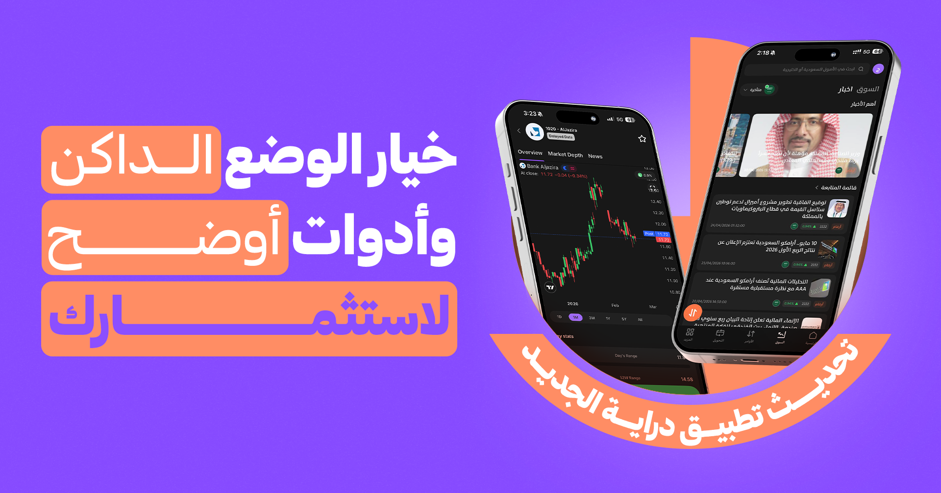 تحديث دراية الجديد: تجربة أريح لعيونك وأوضح لاستثمارك